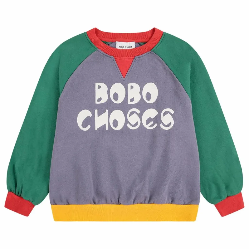 Enfant Bobo Choses Sweats|Sweats|Sweat Colorblock Coton Bio |