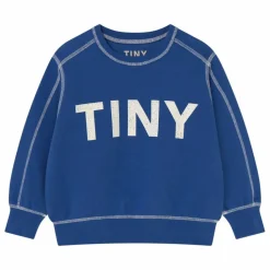 New Tinycottons Sweat Contrasté Tiny Coton Bio | Bleu