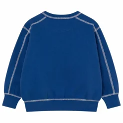 New Tinycottons Sweat Contrasté Tiny Coton Bio | Bleu
