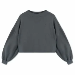 Online Repose AMS Sweat Coton Bio Crop | Gris anthracite