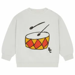 Bobo Choses Sweat Coton Bio Tambour | Gris Clearance