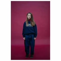 Repose AMS Sweat Cozydrop Coton Bio | Bleu marine Sale