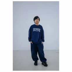 Repose AMS Sweat Cozydrop Coton Bio | Bleu marine Sale