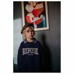 Repose AMS Sweat Cozydrop Coton Bio | Bleu marine Sale