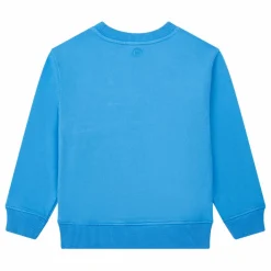 Outlet SMALLABLE BASICS Sweat Crewneck Garçon Molleton Bio | Bleu azur