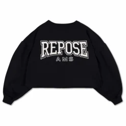 Enfant Repose AMS Sweats|Sweats|Sweat Crop Top Logo Coton Bio |