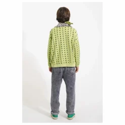 Sale Piupiuchick Sweat Côtelé Etoiles Coton Bio | Vert