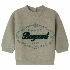Bonpoint Sweat Dady Molleton Coton Bio | Gris chiné