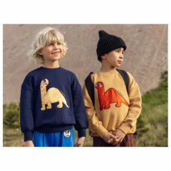 Mini Rodini Sweat Dino Coton Bio | Bleu marine