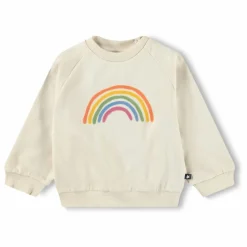 Molo Sweat Disc Arc-en-ciel Coton Bio | Ecru Outlet