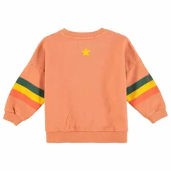 Piupiuchick Sweat Etoile Coton Bio | Corail
