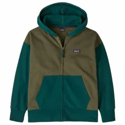 Clearance Patagonia Sweat Full-Zip Coton Bio | Vert