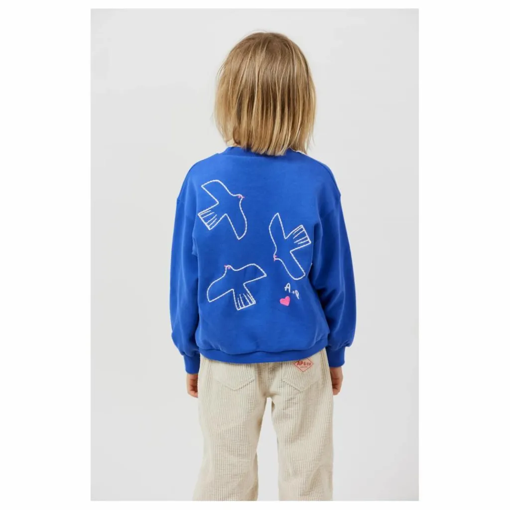 Arsène et Les Pipelettes Sweat Gwendale Coton Bio | Bleu Online