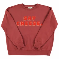 Online Sisters Department Sweat Julie Say Cheese Coton Bio | Bordeaux