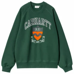 Carhartt WIP Sweat Lazy Duck Academy | Vert forêt Hot