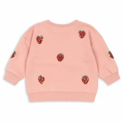 Online Konges Sløjd Sweat Lou Fraises Sequins Coton Bio | Rose