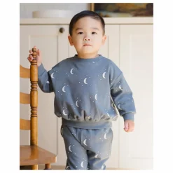 Online Quincy Mae Sweat Lunes Coton Bio | Bleu gris