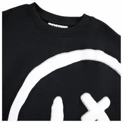 Molo Sweat Mar Smiley Coton Bio | Noir Clearance