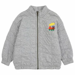 Hot Bobo Choses Sweat Matelassé Train | Gris chiné