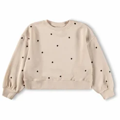 Molo Sweat Miki Cœurs Coton Bio | Ecru