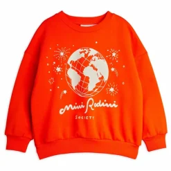 Sale Mini Rodini Sweat Coton Bio | Rouge