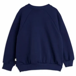 Mini Rodini Sweat Nœud Coton Bio | Bleu marine Discount