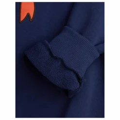 Mini Rodini Sweat Nœud Coton Bio | Bleu marine Discount