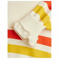 Mini Rodini Sweat Ours Rayures Coton Bio | Ecru Outlet
