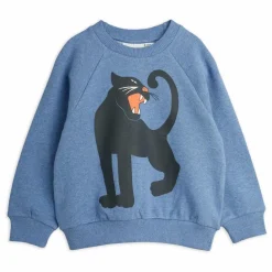 Outlet Mini Rodini Sweat Panther Coton Bio | Bleu