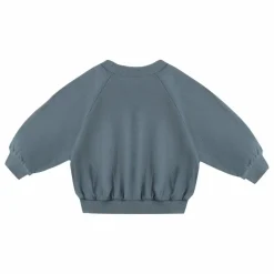 Quincy Mae Sweat Pointelle Coton Bio | Bleu gris Online