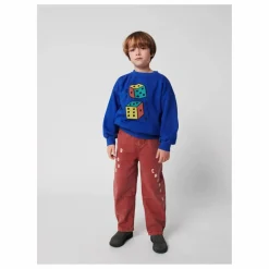 New Bobo Choses Sweat Roll The Dice Coton Bio | Bleu roi