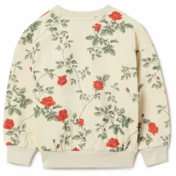 New garbo&friends Sweat Roses Coton Bio | Ecru
