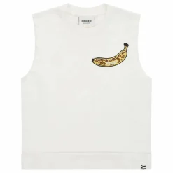 Finger in the nose Sweat Sans Manches Clem Coton Bio | Blanc cassé New