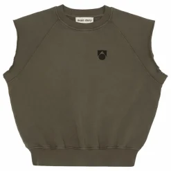 Main Story Sweat Sans Manches Logo Coton Bio | Marron Online