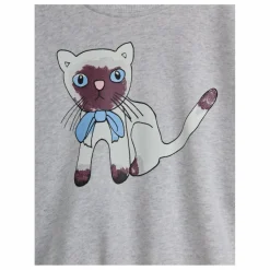 Outlet Mini Rodini Sweat Siamese Coton Bio | Gris chiné