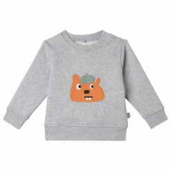 Clearance Stella McCartney Kids Sweat Stella Ecureuil | Gris chiné
