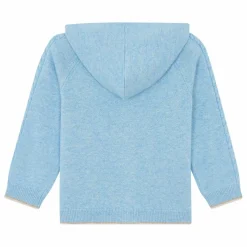 Tartine et Chocolat Sweat Torsades Laine | Bleu chiné Outlet