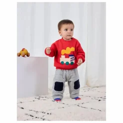 Bobo Choses Sweat Train Coton Bio | Rouge Best