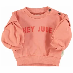 Piupiuchick Sweat Volants Hey Jude Coton Bio | Corail Sale