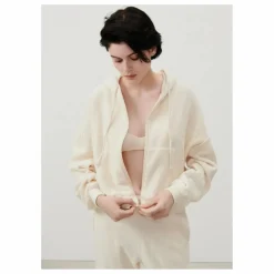 New American Vintage Sweat Zippé Bobypark Coton Bio | Ecru