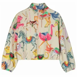 Enfant Maison Mangostan Sweat Zippé Carnival Coton Bio |