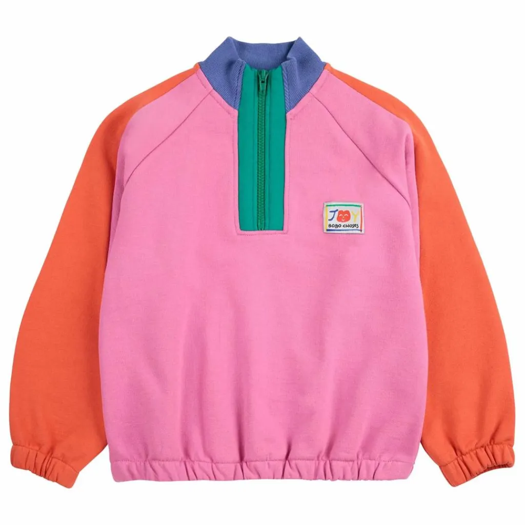 Enfant Bobo Choses Sweat Zippé Colorblock Coton Bio |