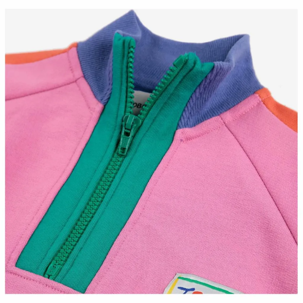 Enfant Bobo Choses Sweat Zippé Colorblock Coton Bio |