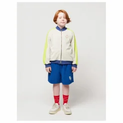 Enfant Bobo Choses Sweat Zippé Coton Bio Eponge Shadow |