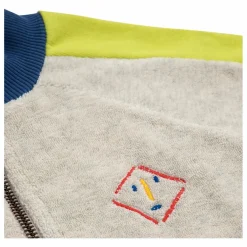 Enfant Bobo Choses Sweat Zippé Coton Bio Eponge Shadow |
