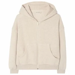 American Vintage Sweat Zippé Itonay | Ecru chiné Outlet