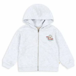 Outlet Konges Sløjd Sweat Zippé Lou Coton Bio | Gris chiné