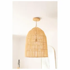 Cosydar Système électrique, rosace en raphia | Noir Sale