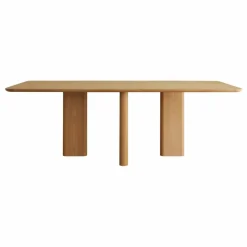 Gabrielle Paris Table à diner rectangulaire Joe Naturel Outlet