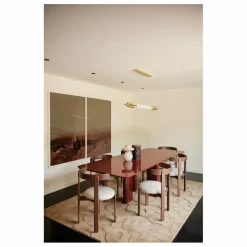 Gabrielle Paris Table à diner rectangulaire Joe | Bordeaux Best